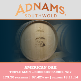 Adnams - Triple Malt - 1st Fill American Oak Bourbon Barrel #517