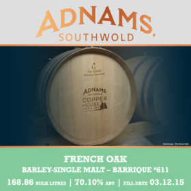 Adnams - Single Malt - 1st Fill French Oak Barrique #611
