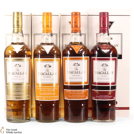 Macallan - 1824 Series - Gold, Amber, Sienna & Ruby Auction | The