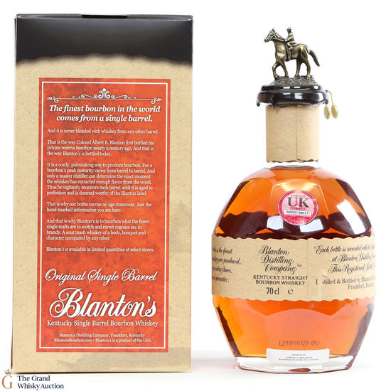 Blanton's - Single Barrel Bourbon Original #88 93Proof Auction