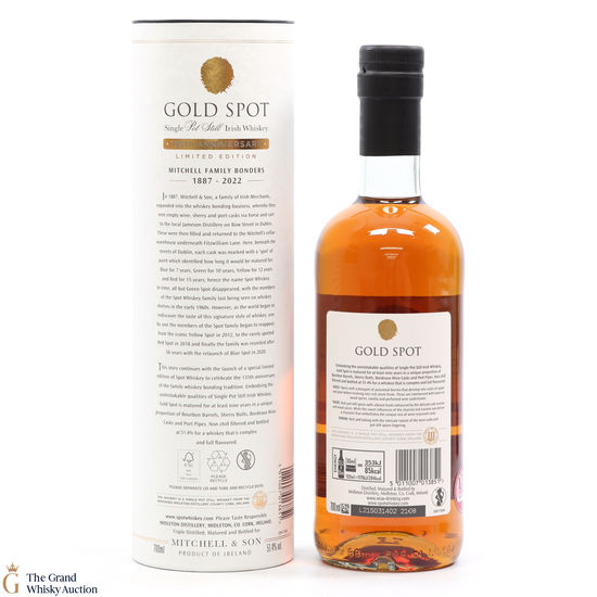 Gold Spot 9 Year Irish Whiskey