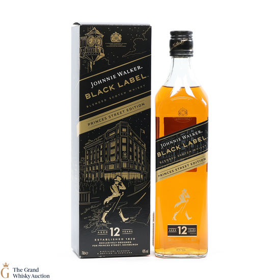 Johnnie Walker - 12 Year Old Black Label - Princes Street Edition ...