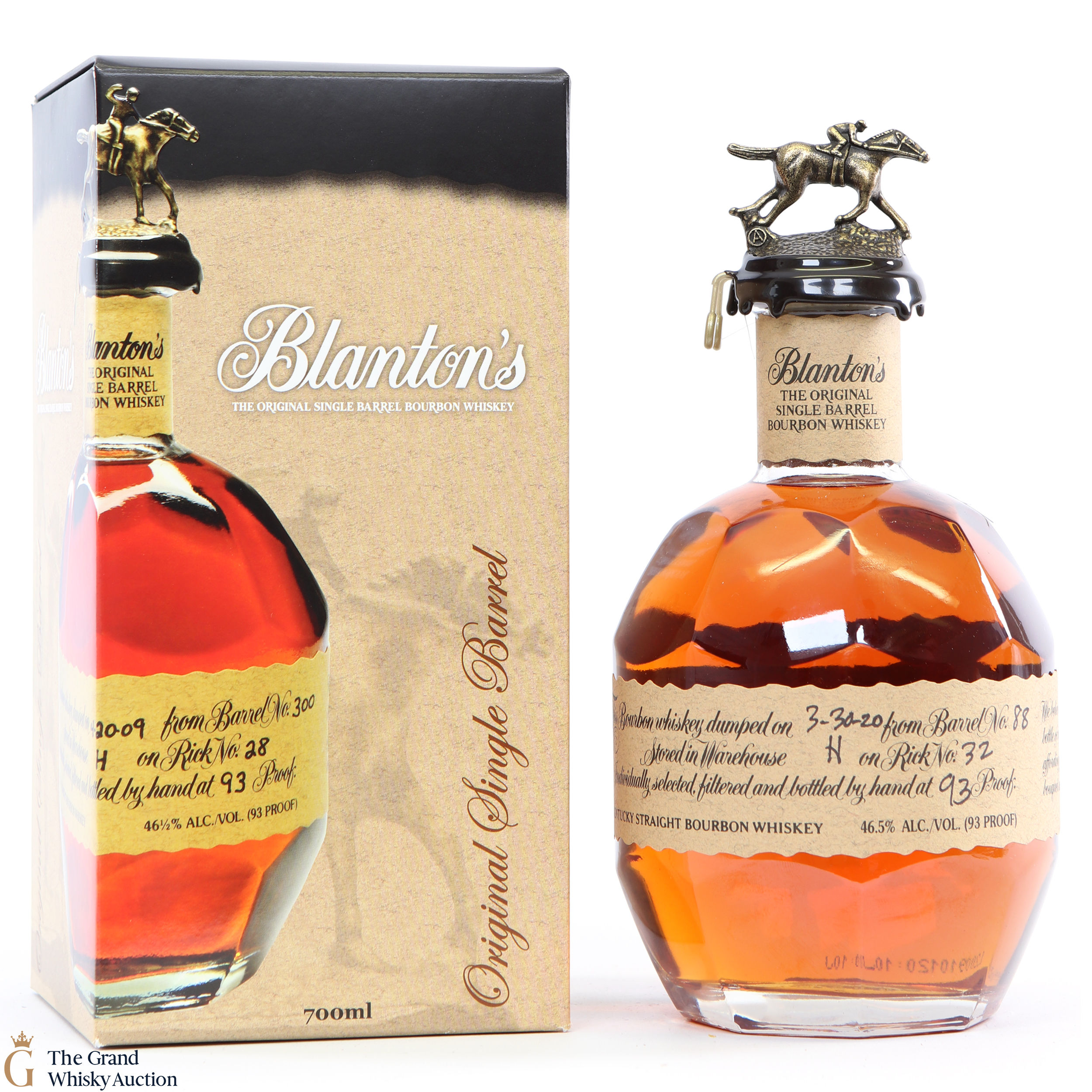 Blanton’s Single Barrel Bourbon Original 88 93Proof Auction The