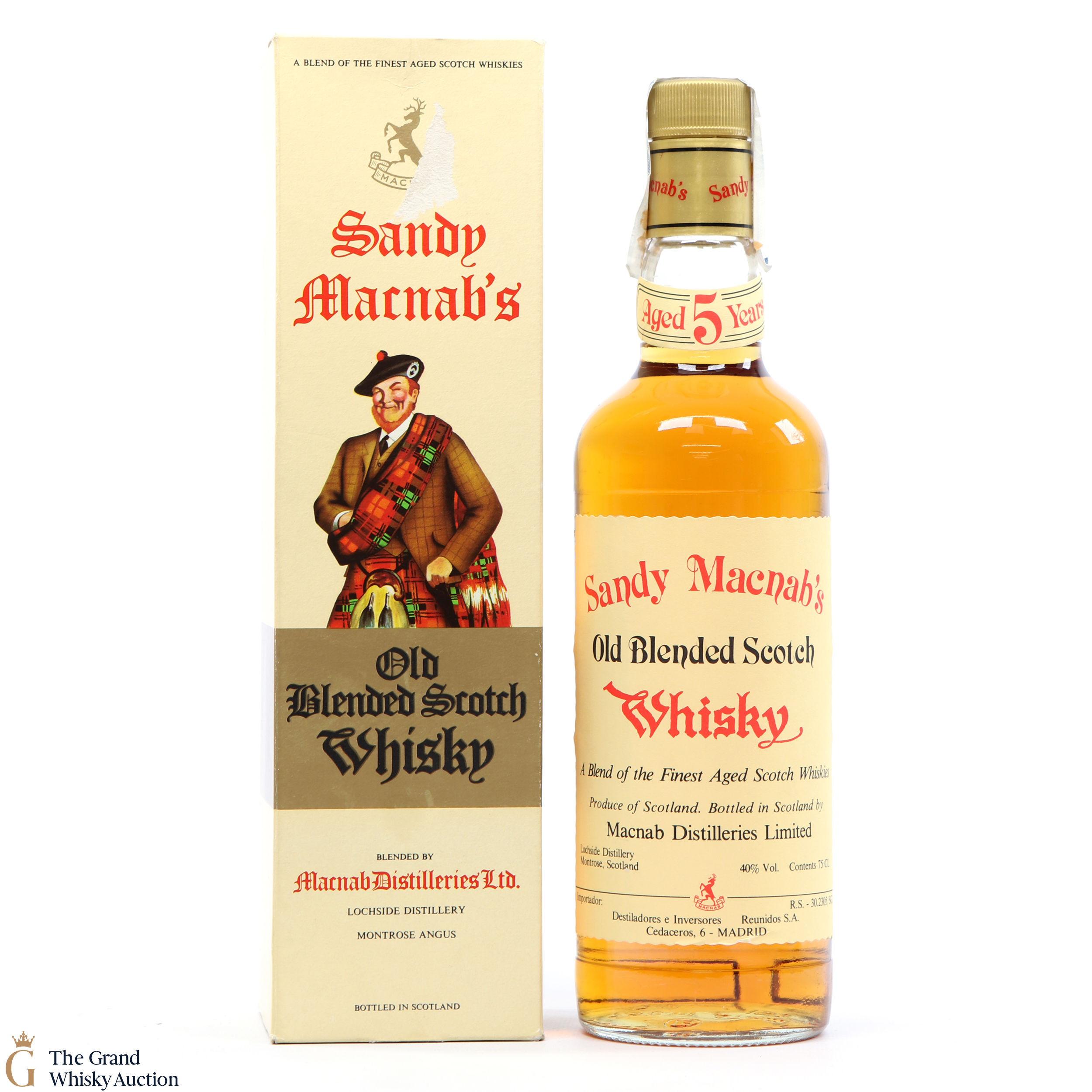 Sandy Macnab's - 5 Year Old - Blended Auction | The Grand Whisky Auction