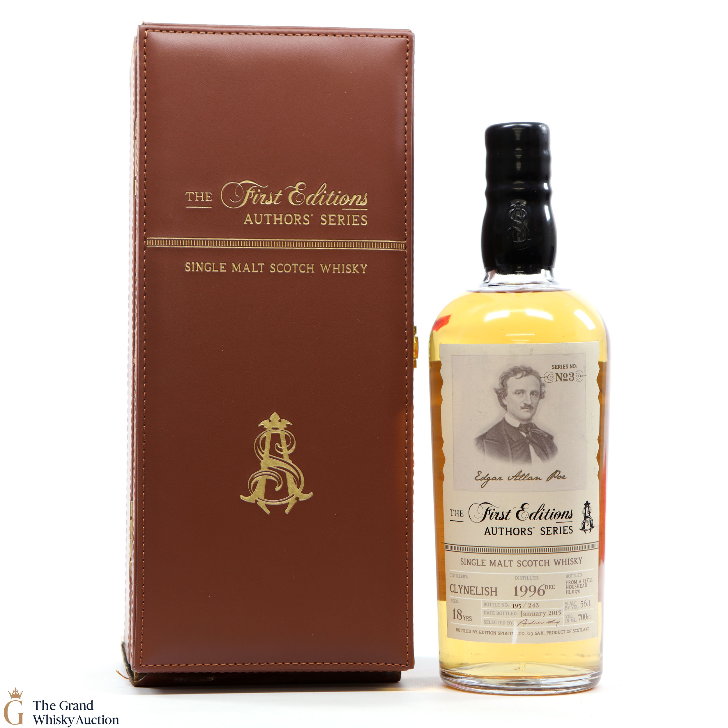 Clynelish 18 Year Old Author Series No 3 Edgar Allan Poe Auction The Grand Whisky Auction