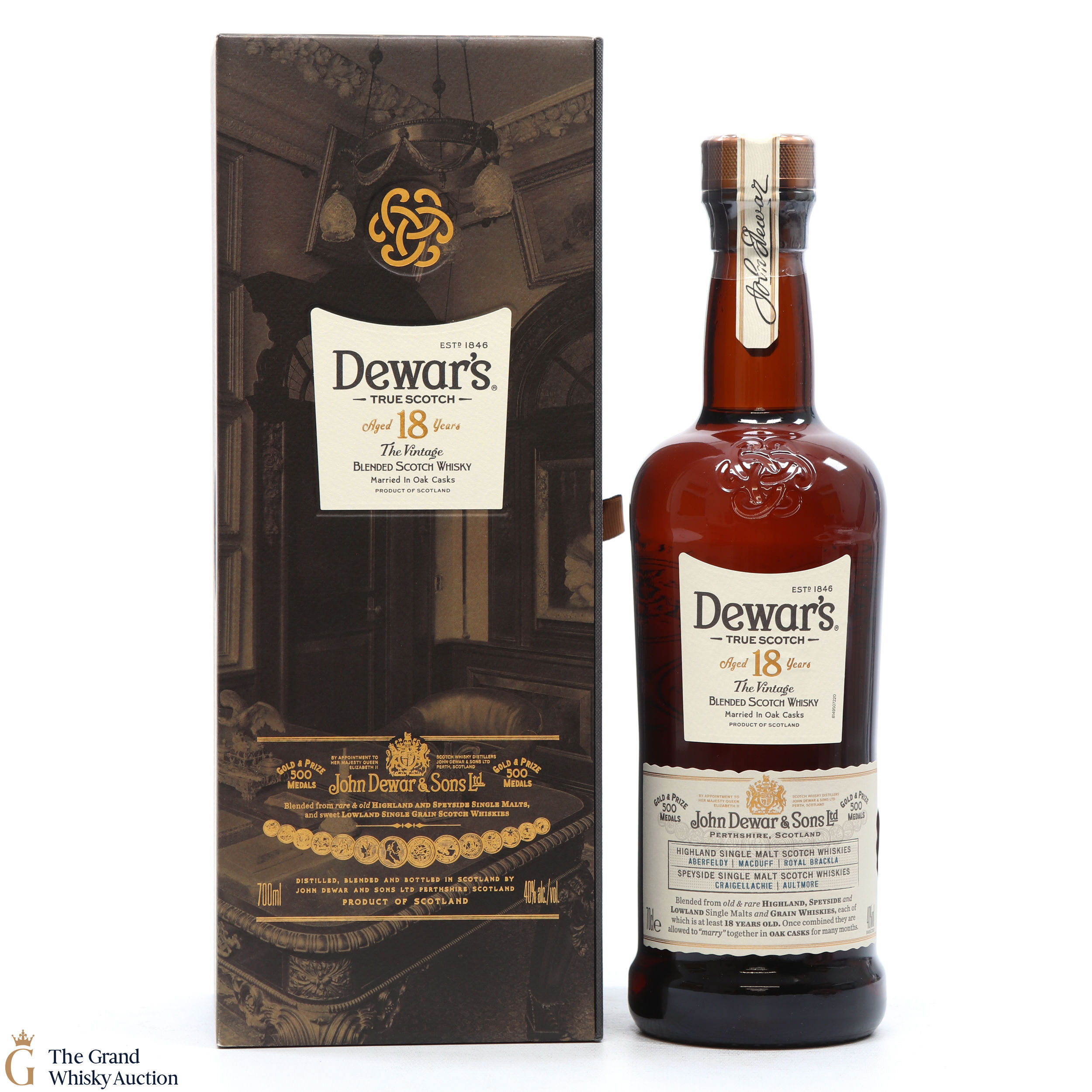 Dewar's - 18 Year Old - The Vintage Auction | The Grand Whisky Auction