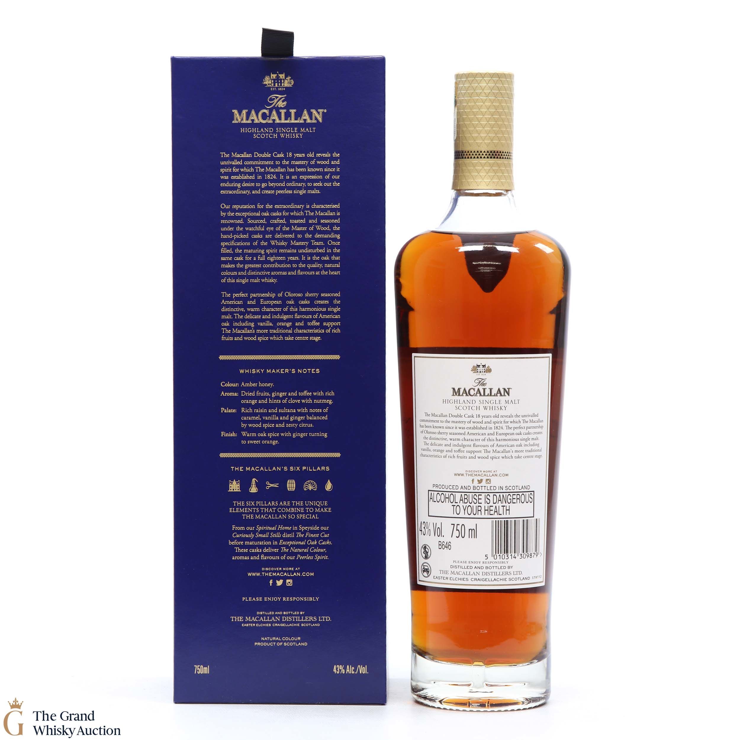 Macallan - 18 Year Old - Double Cask 2021 Auction | The Grand Whisky ...