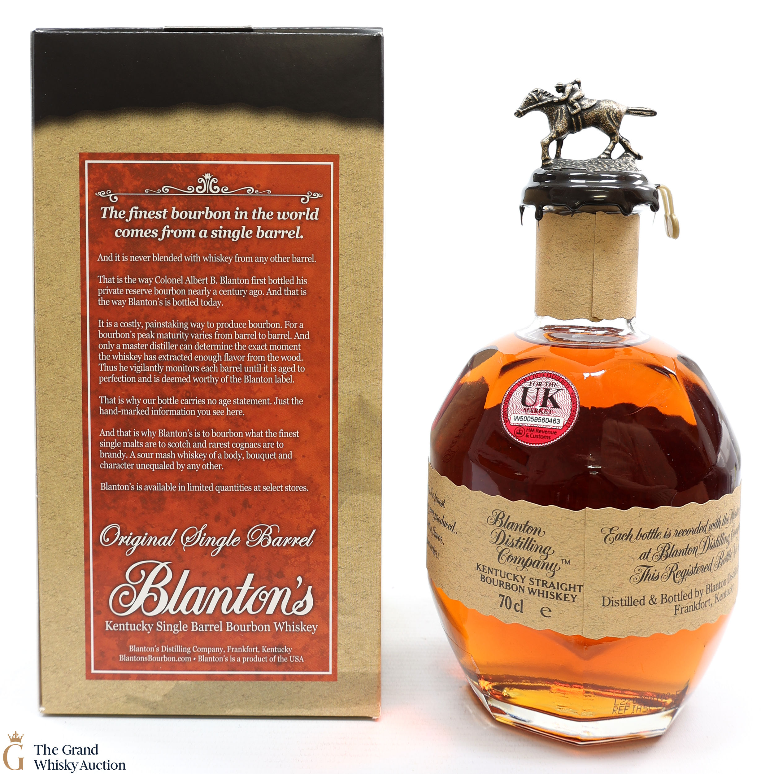 Blantons Single Barrel Bourbon Original Auction The Grand Whisky Auction 1611