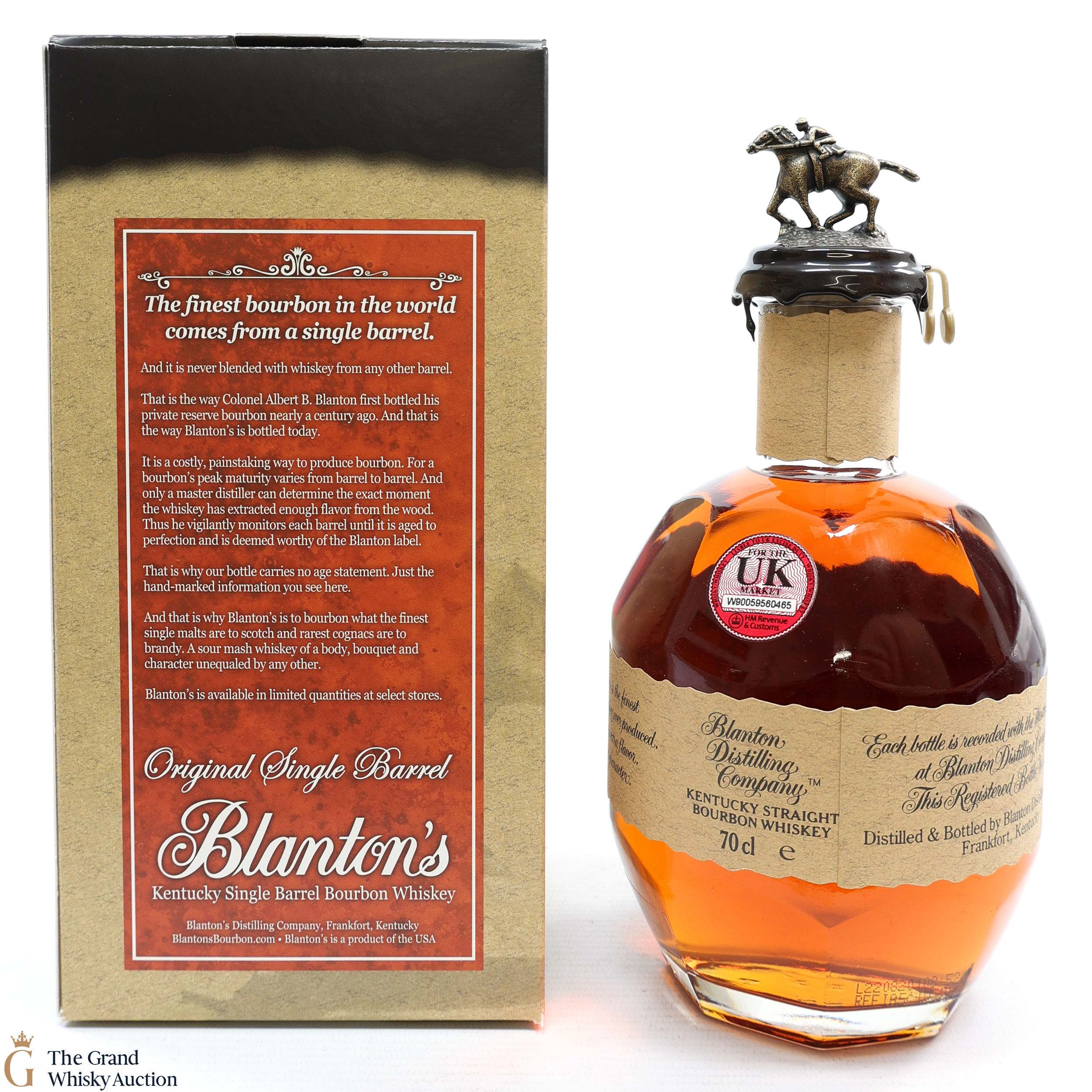 Blanton’s - Single Barrel Bourbon Original Auction | The Grand Whisky ...