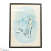 Johnnie Walker Whisky Sports - Curling 1820 By Tom Browne - Framed Print Thumbnail