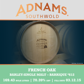 Adnams - Single Malt - 1st Fill French Oak Barrique #612